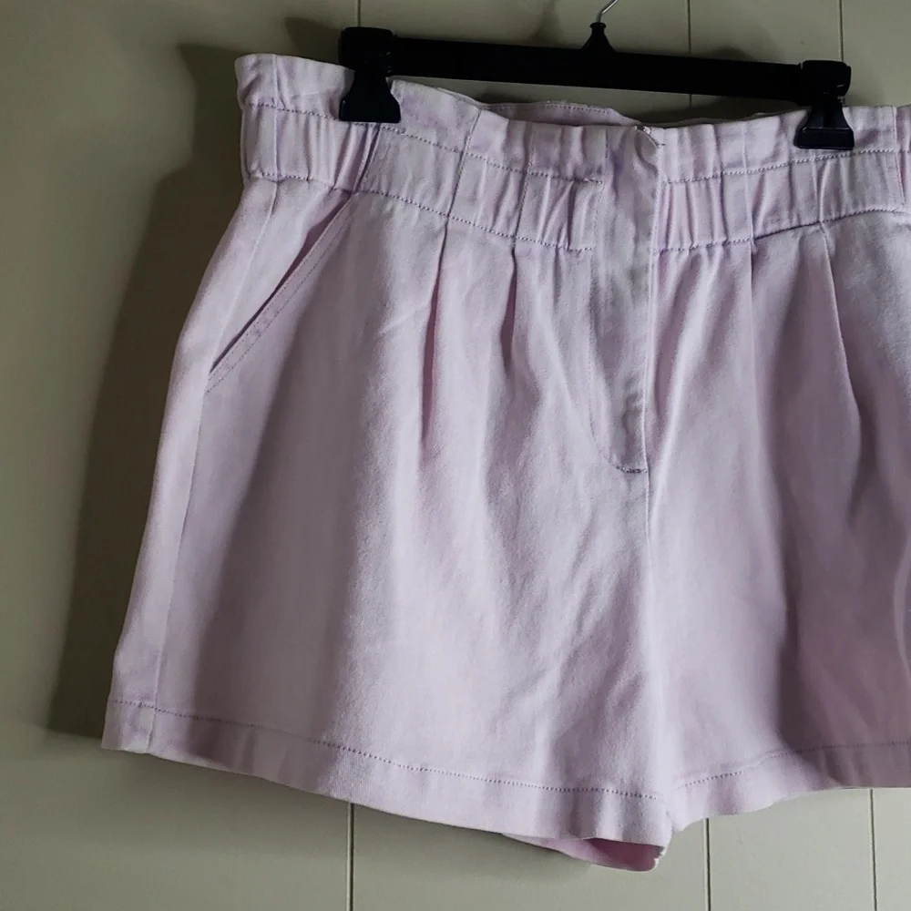 Skies of Blue Paperbag Denim Shorts Large - Picture 4 of 8
